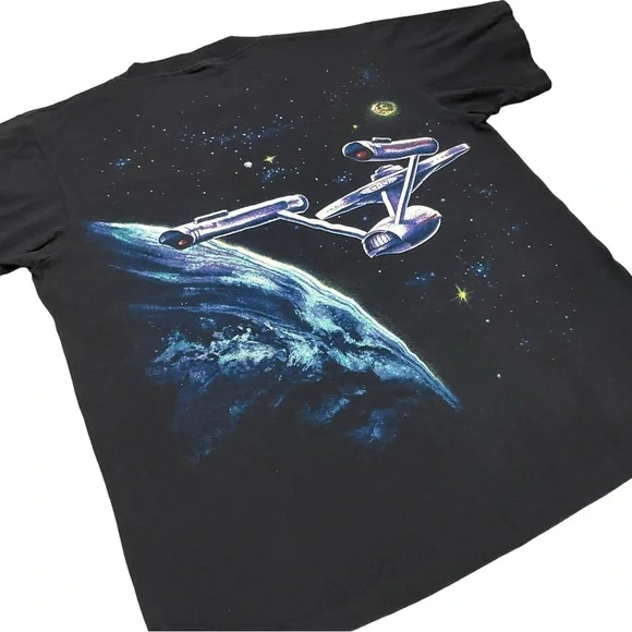 Vintage Changes Star Trek USS Enterprise Spaceship T-Shirt Trekkie 90’s … - Picture 6 of 16